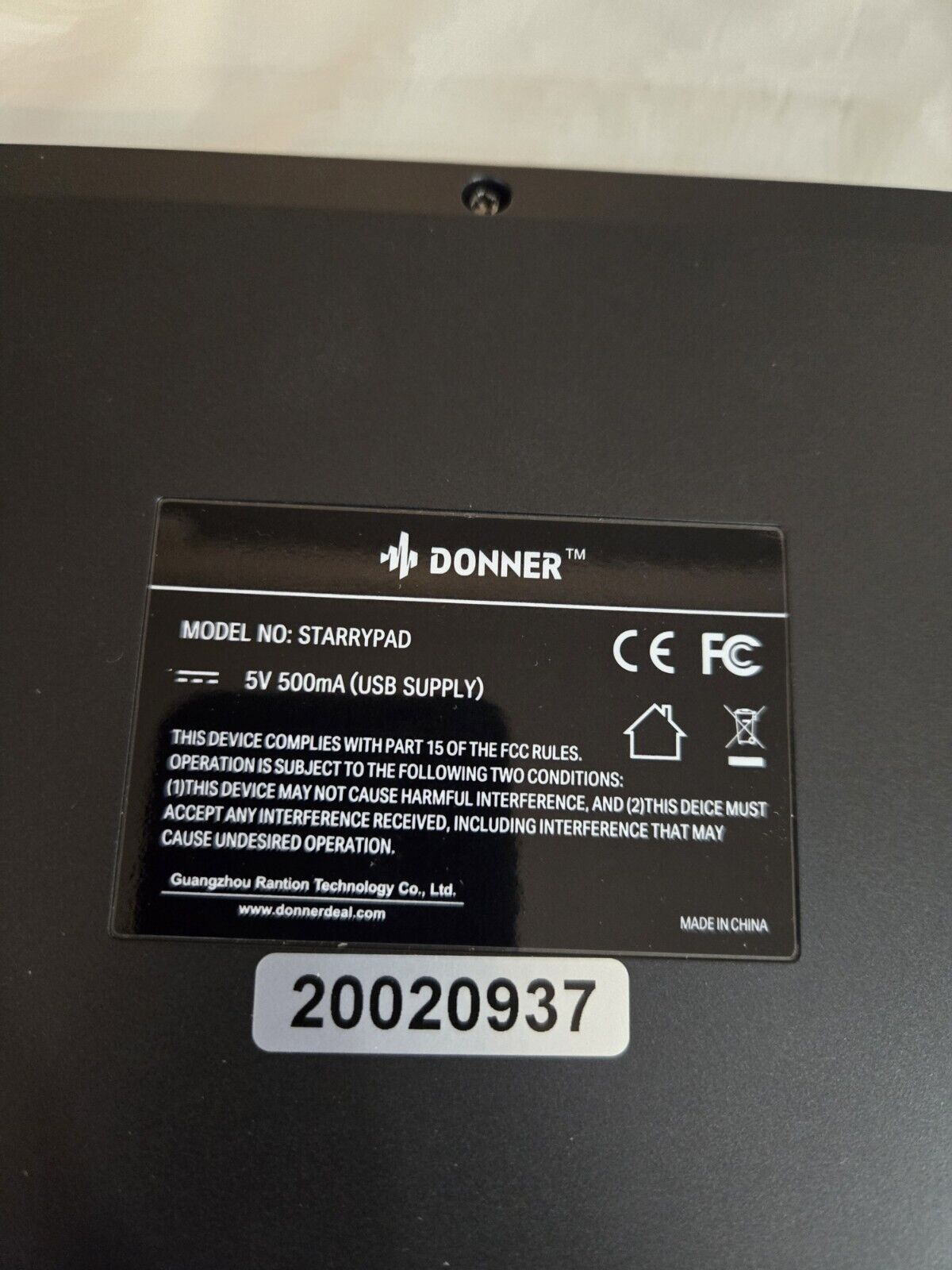 Donner MIDI Starrypad Pad Controller Pad Beat Maker Machine Professional 16 Pad - Fresh Stock Dated December 2025