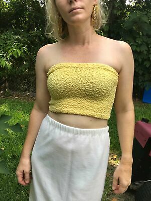 Vintage 70s 80s | White Elastic High Waisted Midi Summer Pencil Skirt | S - M - Fresh Stock Dated February 2026