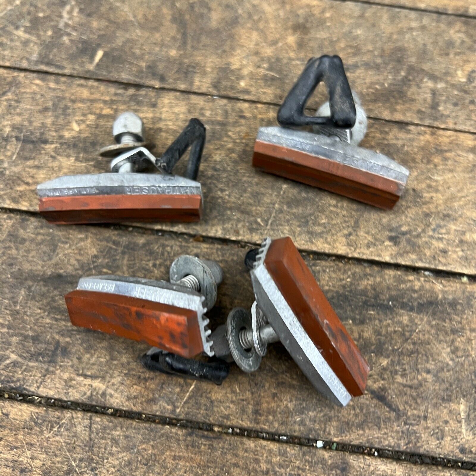 Vintage Scott Mathauser Finned Brake Pads  Old School BMX Shoes Set 4 Fin Salmon - Fresh Stock Dated February 2026