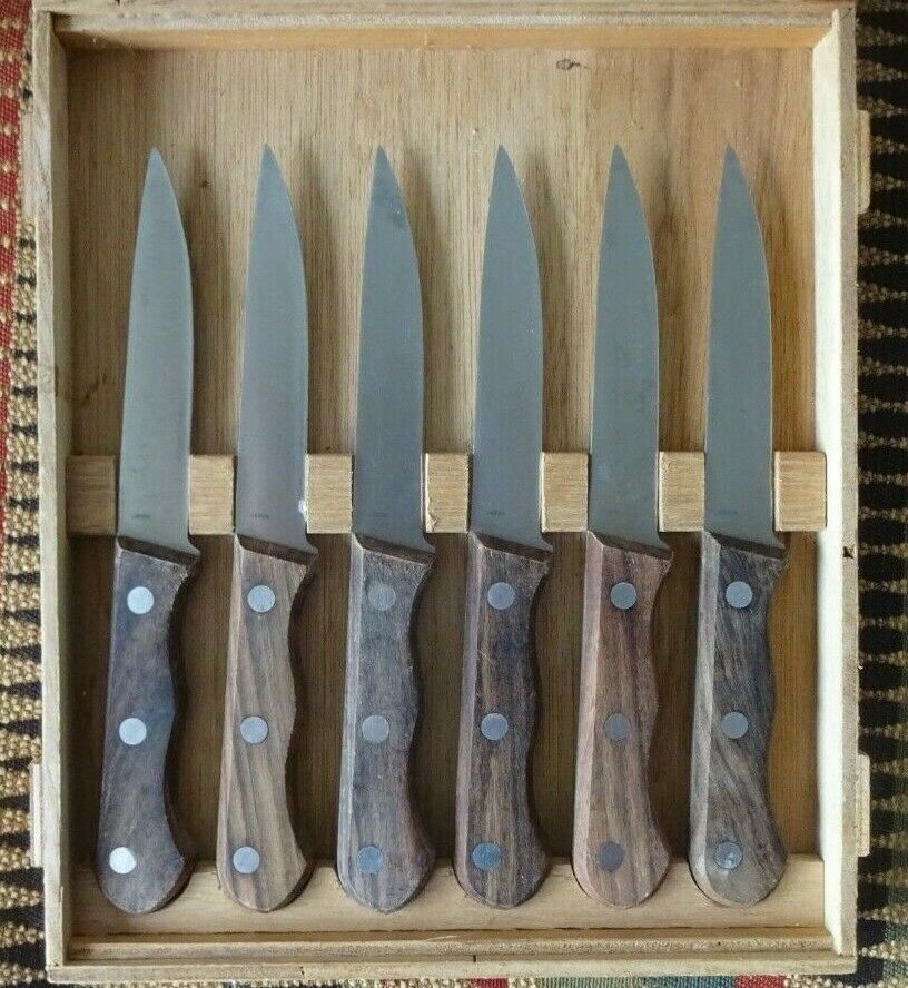 6 Regent Sheffield Le Gourmet Chef Stainless Knives Wood Handles in Box JAPAN - Fresh Stock Dated December 2025