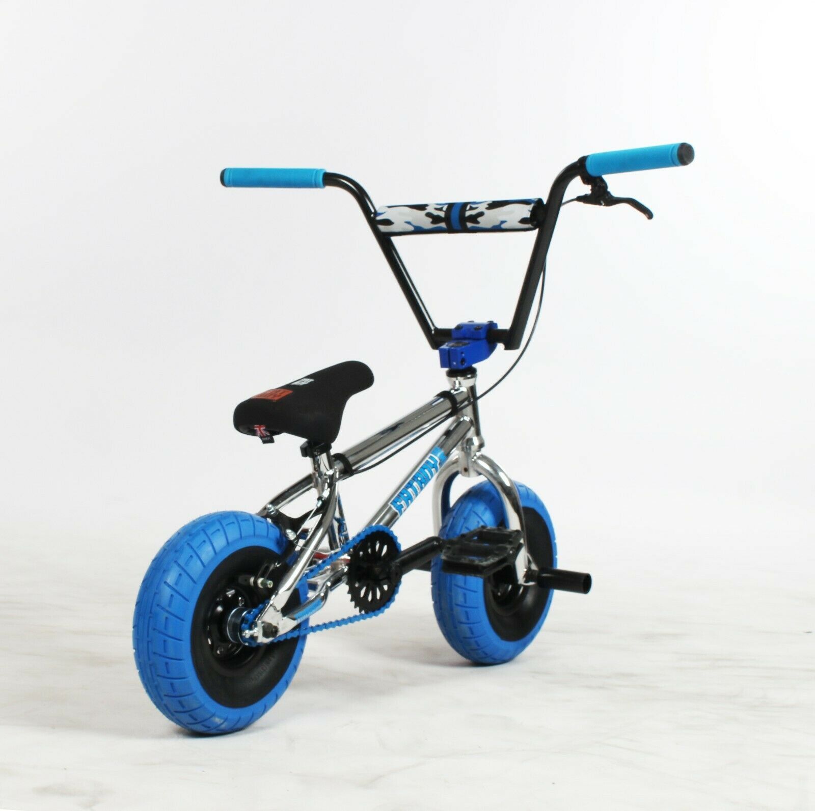 Fatboy Mini BMX Pro Tomahawk Chrome Blue Freestyle Bike 3-pc crank All New 2021 - Fresh Stock Dated February 2026