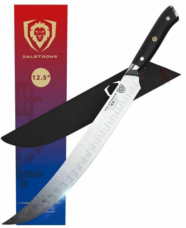 DALSTRONG 12.5 inch Butcher-Breaking Cimitar Knife - Shogun Series - AUS-10V - Fresh Stock Dated December 2025