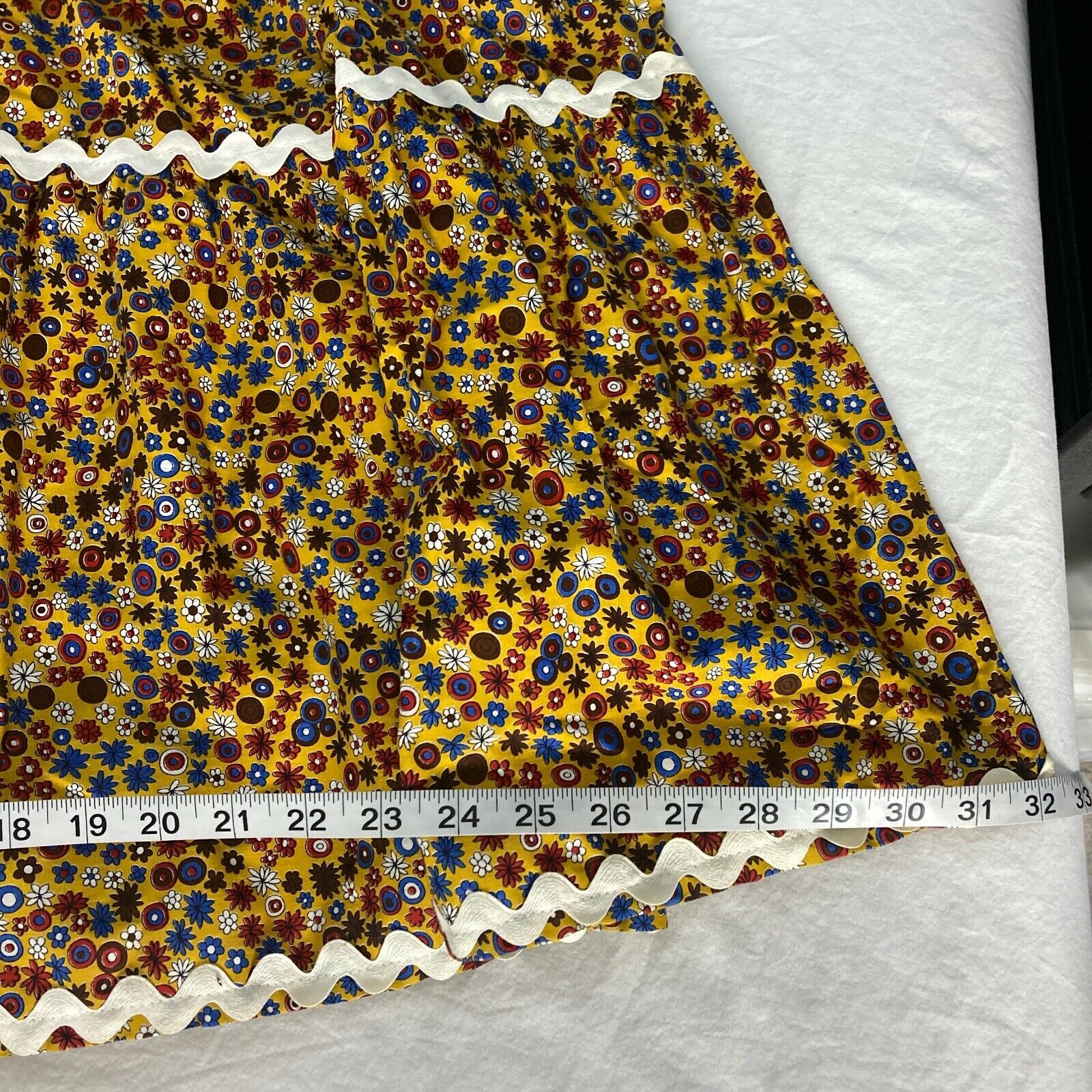 VTG 70’s Floral Maxi Prairie Skirt Women's Size 7/8 Long Multicolor Boho VINTAGE - Fresh Stock Dated March 2026