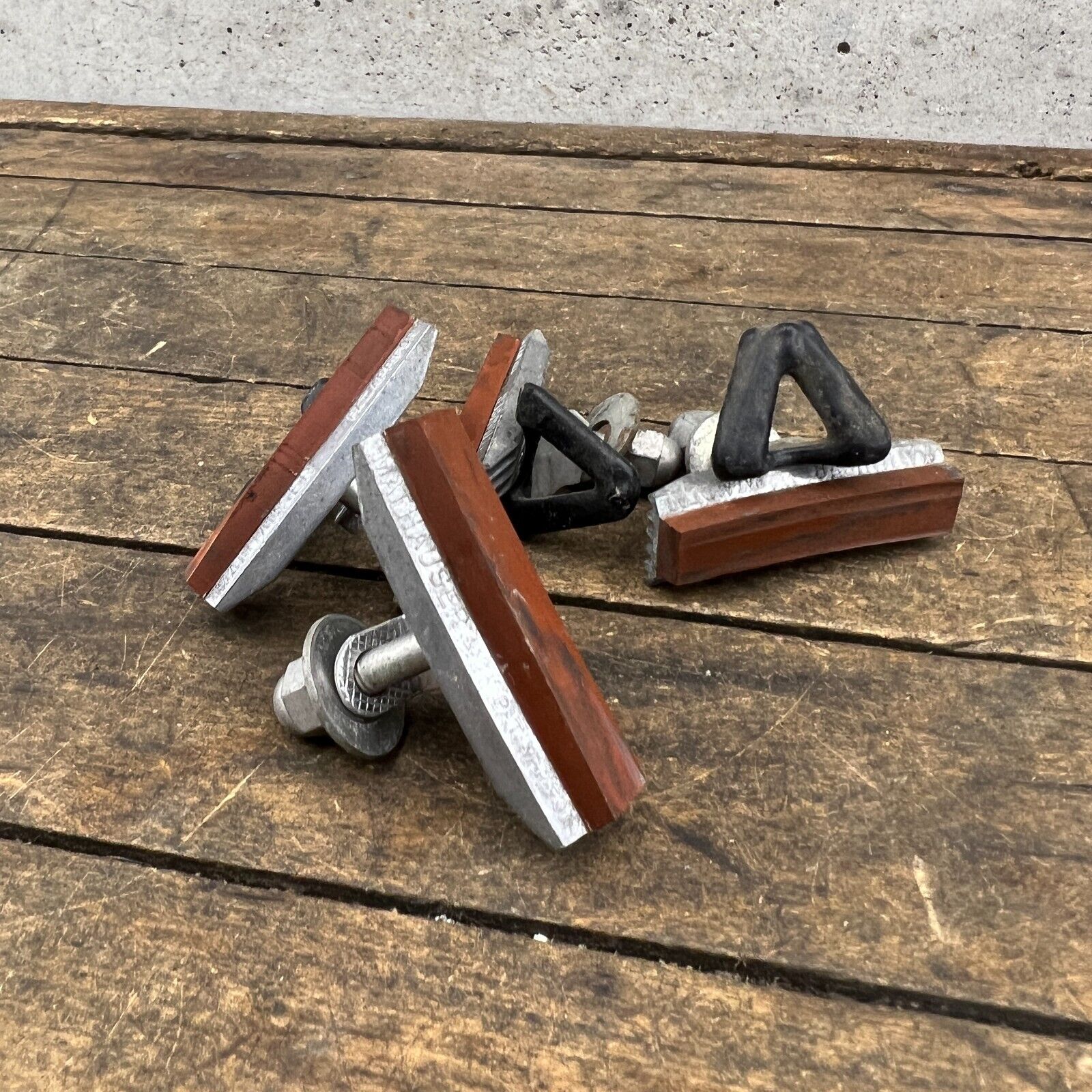 Vintage Scott Mathauser Finned Brake Pads  Old School BMX Shoes Set 4 Fin Salmon - Fresh Stock Dated February 2026