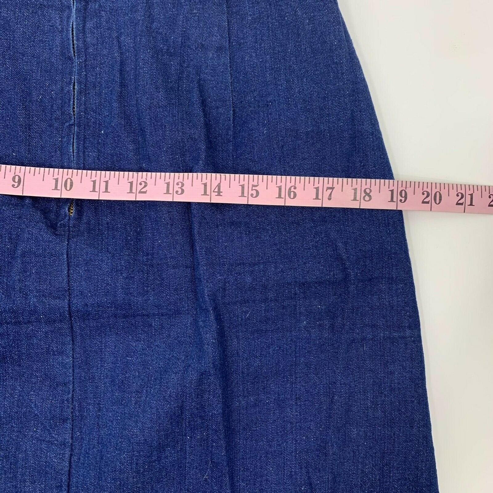 Vintage 80s Denim A line Jean Skirt by Lacoste Size L Large Blue Streetwear - Fresh Stock Dated February 2026