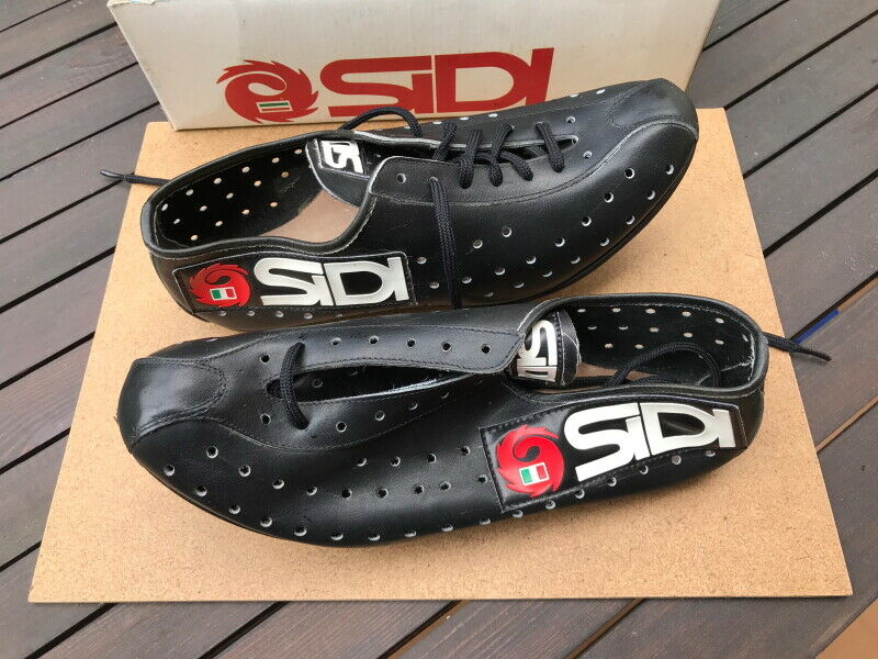 Cool NOS Vintage Sidi size 40  leather cycling shoes L'eroica - Fresh Stock Dated December 2025