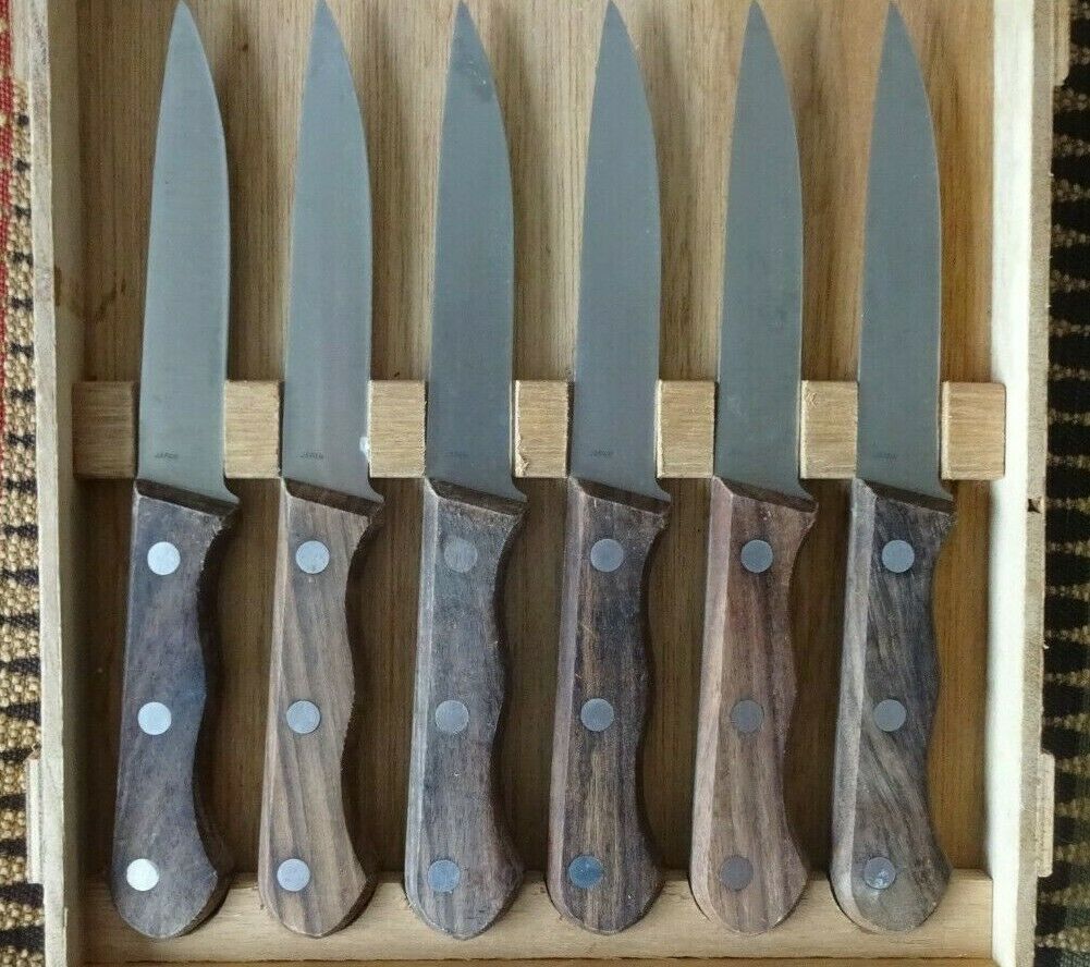 6 Regent Sheffield Le Gourmet Chef Stainless Knives Wood Handles in Box JAPAN - Fresh Stock Dated December 2025