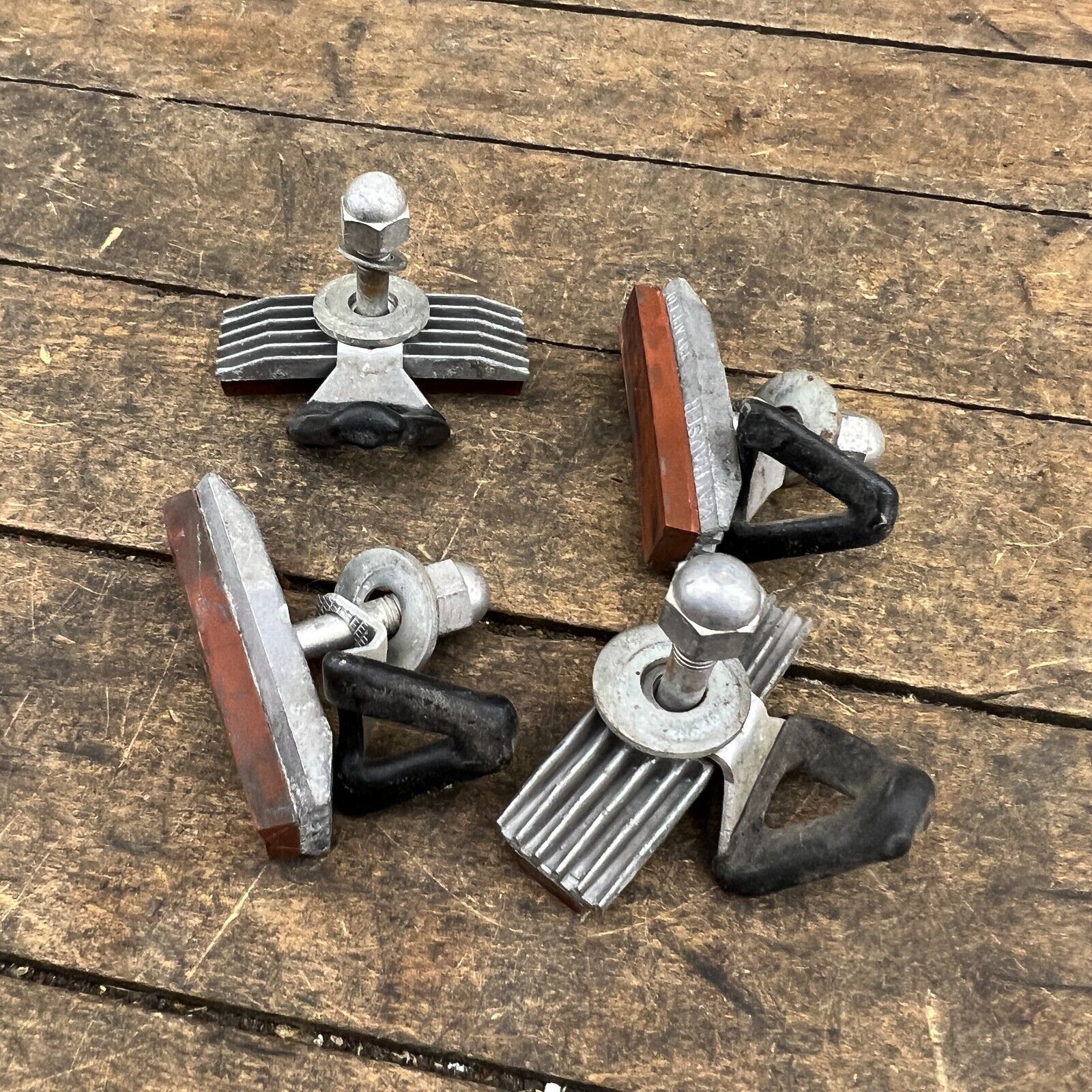 Vintage Scott Mathauser Finned Brake Pads  Old School BMX Shoes Set 4 Fin Salmon - Fresh Stock Dated February 2026