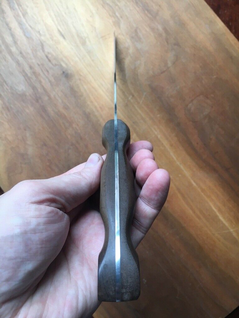 CUTCO NO. 22 Butcher Knife BROWN WOOD HANDLE MADE IN USA EX++ - Fresh Stock Dated December 2025