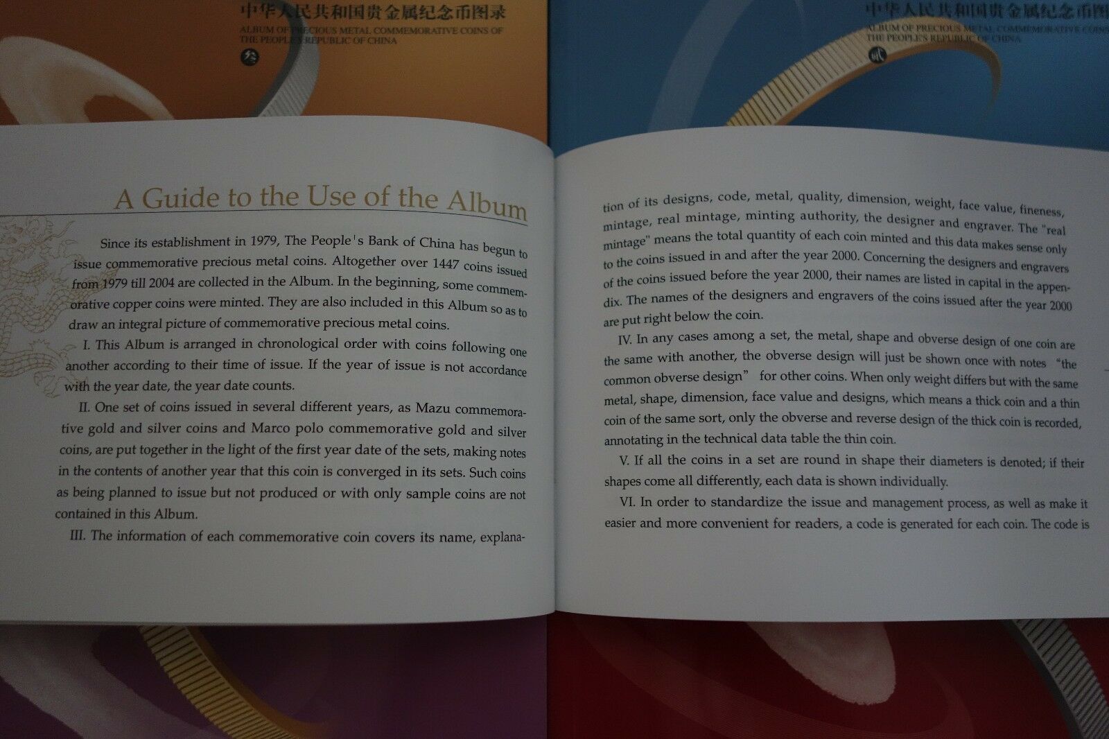 1979-2004 Album of precious metal commemorative coins of the PRC book - Fresh Stock Dated February 2026