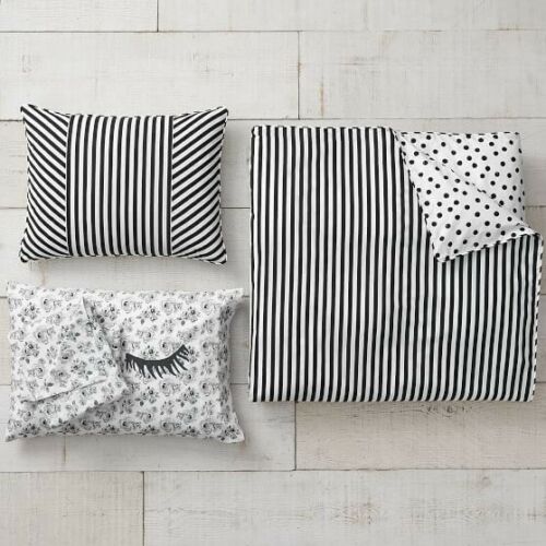 Pottery Barn Emily & Meritt Cabana Stripe Standard Sham Black /White NEW .50 - Fresh Stock Dated December 2025