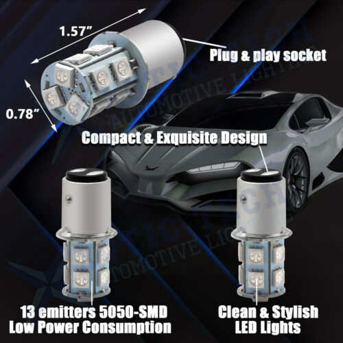 2x Amber LED Front Turn Signal Light For Harley Davidson Road Glide King Softail - Fresh Stock Dated February 2026