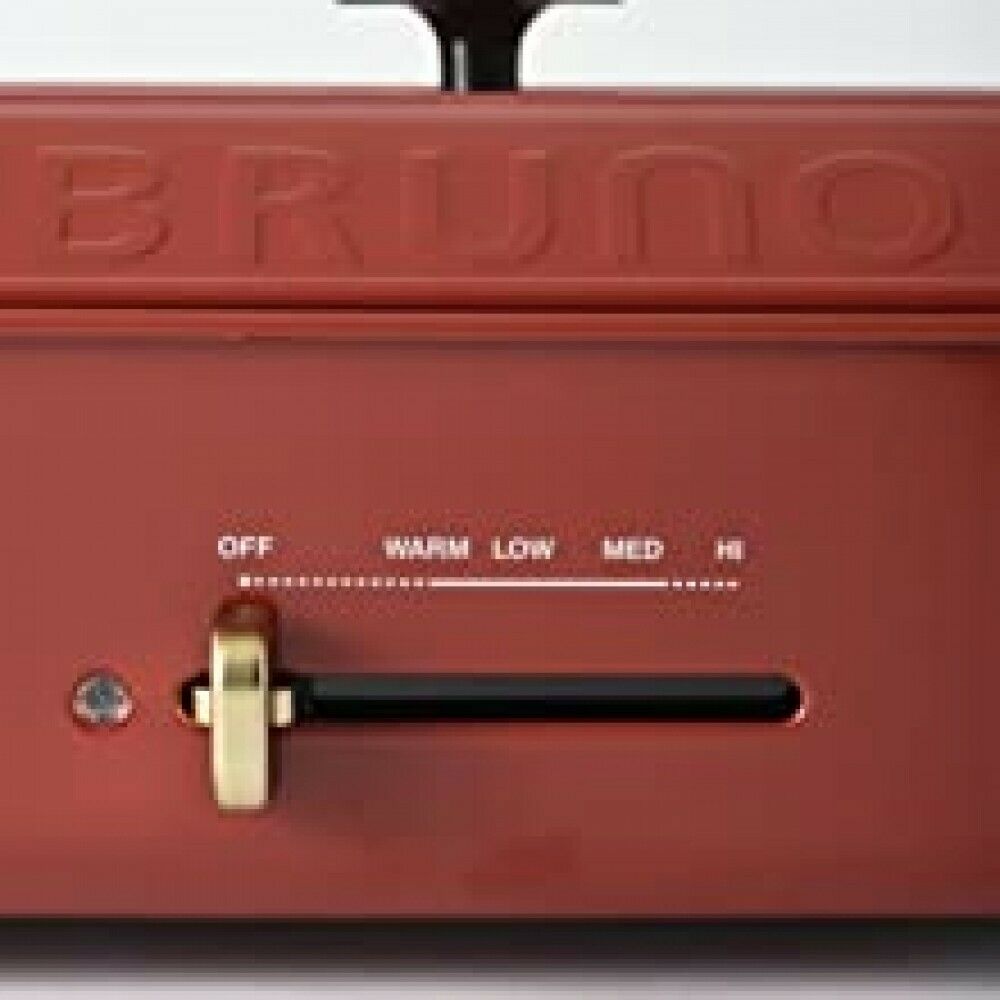NEW BRUNO compact hot plate BOE021-RD Red (Japan Domestic genuine products) - Fresh Stock Dated February 2026