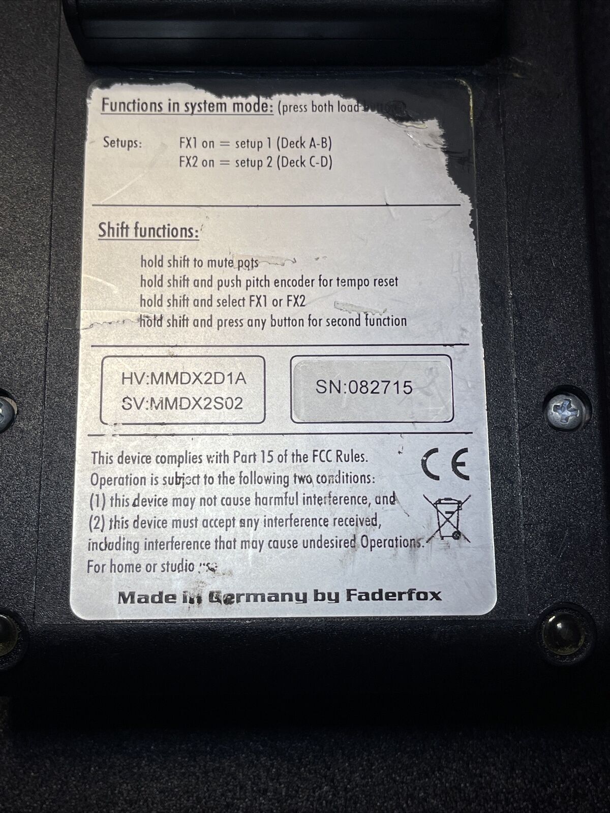 Faderfox DX2 Micromodul USB RARE - Fresh Stock Dated February 2026