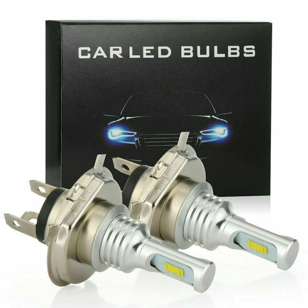 2x 9003 H4 Motorcycle LED Headlight High Low Beam 6000K White Car Fog Light Bulb - Fresh Stock Dated February 2026