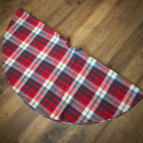 Vintage 1950s Pendleton Full Circle Skirt Wool Red Grey Plaid - Fresh Stock Dated December 2025