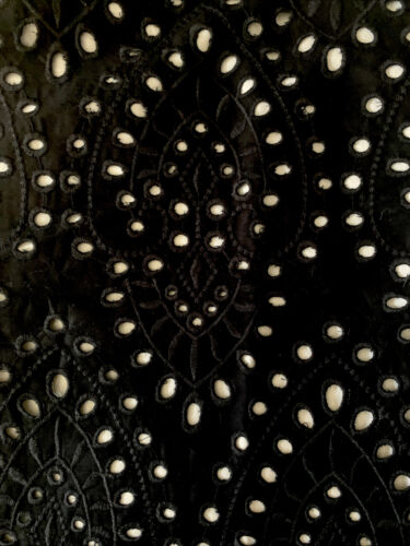 (2) POTTERY BARN TEEN EMILY & MERITT BLACK EYELET EURO Sham Set Of Two NEW - Fresh Stock Dated December 2025