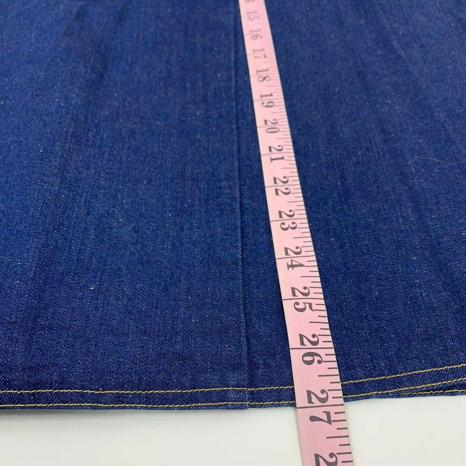 Vintage 80s Denim A line Jean Skirt by Lacoste Size L Large Blue Streetwear - Fresh Stock Dated February 2026