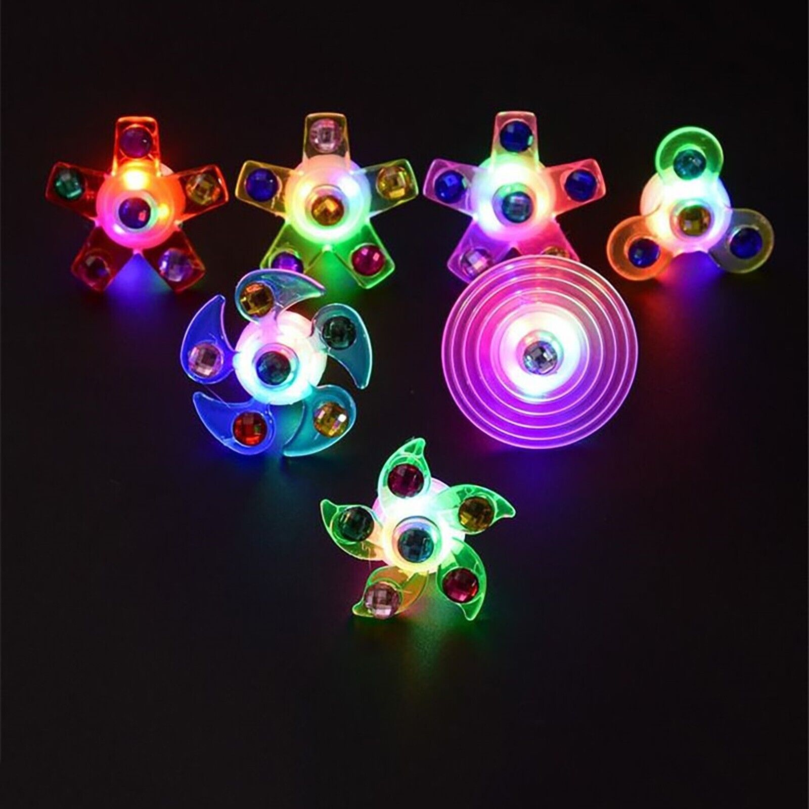 Kids Party Favors LED Glow Rings Glow In The Dark Place Value Cubes Magnetic - Fresh Stock Dated February 2026