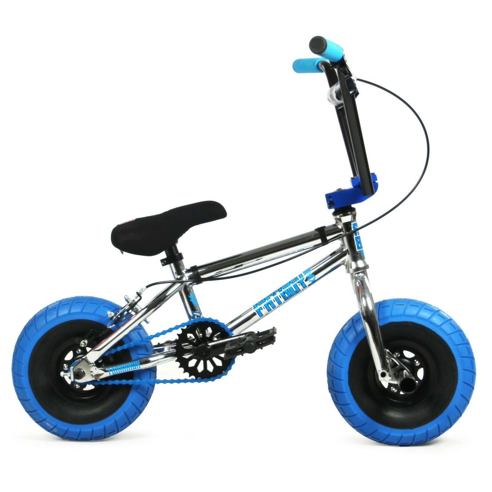 Fatboy Mini BMX Pro Tomahawk Chrome Blue Freestyle Bike 3-pc crank All New 2021 - Fresh Stock Dated February 2026