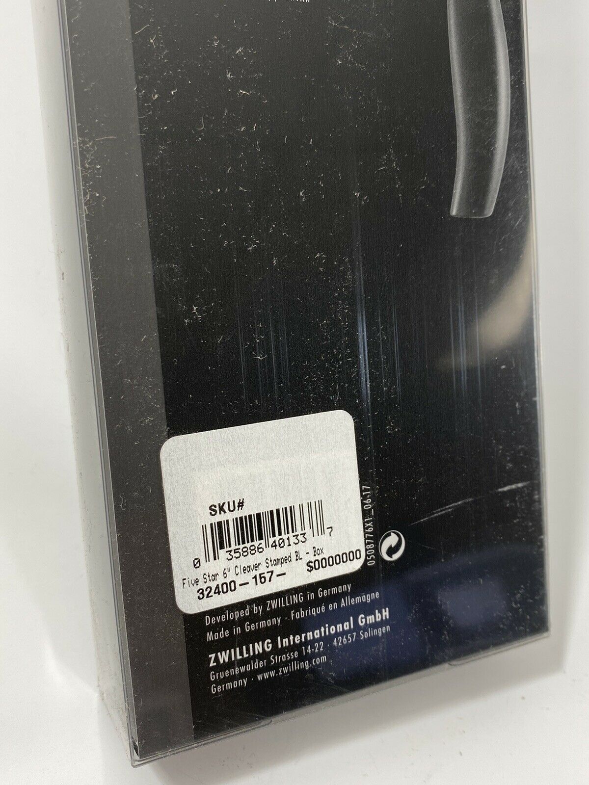 Zwilling J.A. Henckels Five Star 6 inch Chef Cleaver Chinese Vegetable Knife - Fresh Stock Dated December 2025