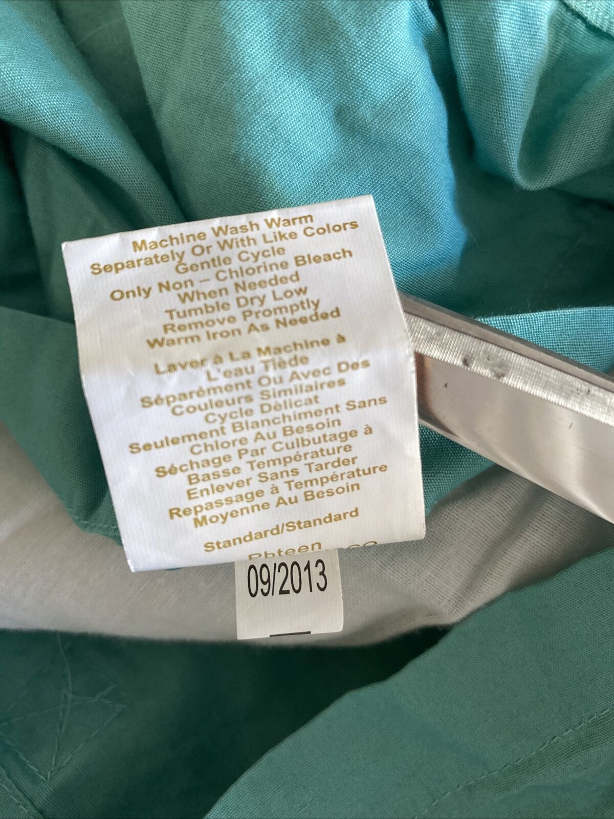 2 Pottery Barn Teen Aqua Standard Pillow Sham Crinkle Puff Pompom Pom Pom  26x20 - Fresh Stock Dated February 2026