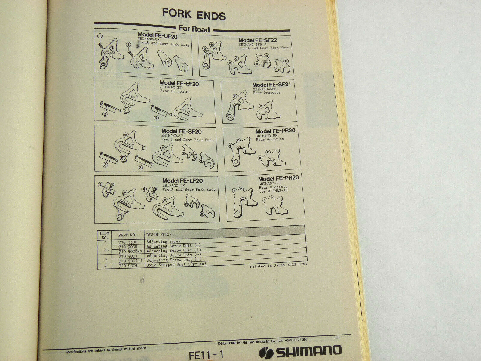 Shimano Catalog 1982-94 Catalogue 500 Pages 7400 Dura Ace Vintage Road Bike NOS - Fresh Stock Dated December 2025