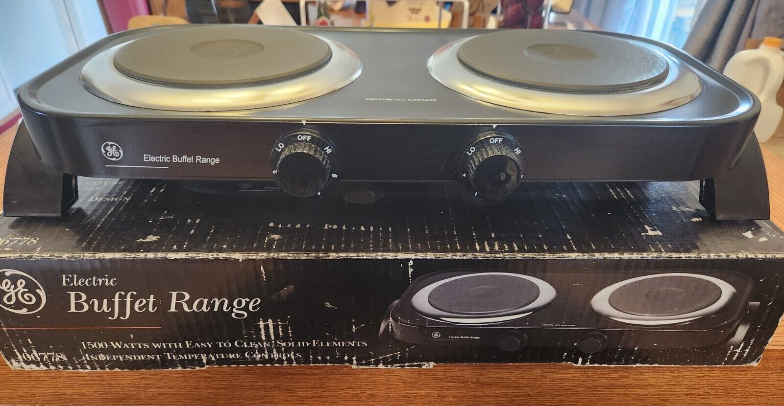 GE General Electric 2 Burner Electric Buffet Range with Paperwork & Original Box - Fresh Stock Dated February 2026