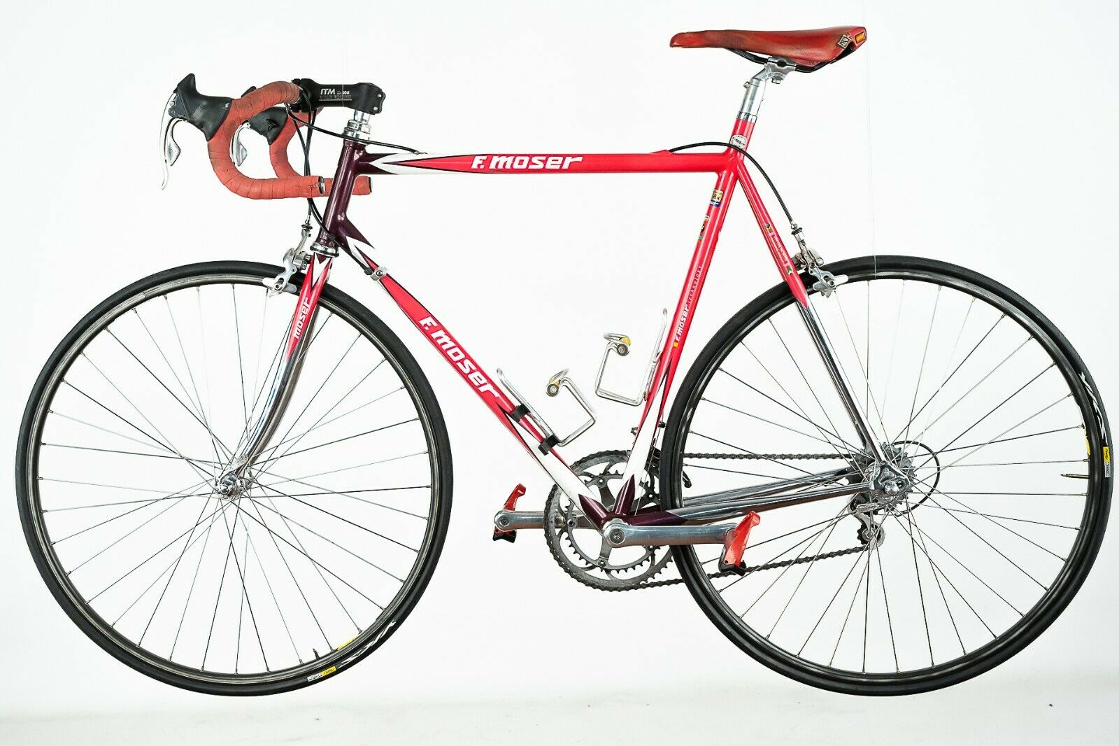 MOSER LEADER AX ORIA CAMPAGNOLO RECORD 8s SPEED STEEL ROAD BIKE VINTAGE OLD - Fresh Stock Dated February 2026
