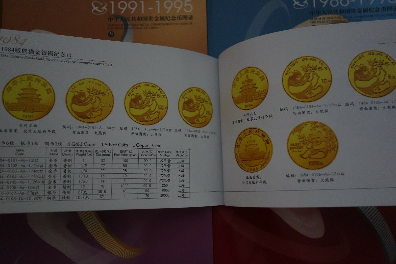 1979-2004 Album of precious metal commemorative coins of the PRC book - Fresh Stock Dated February 2026