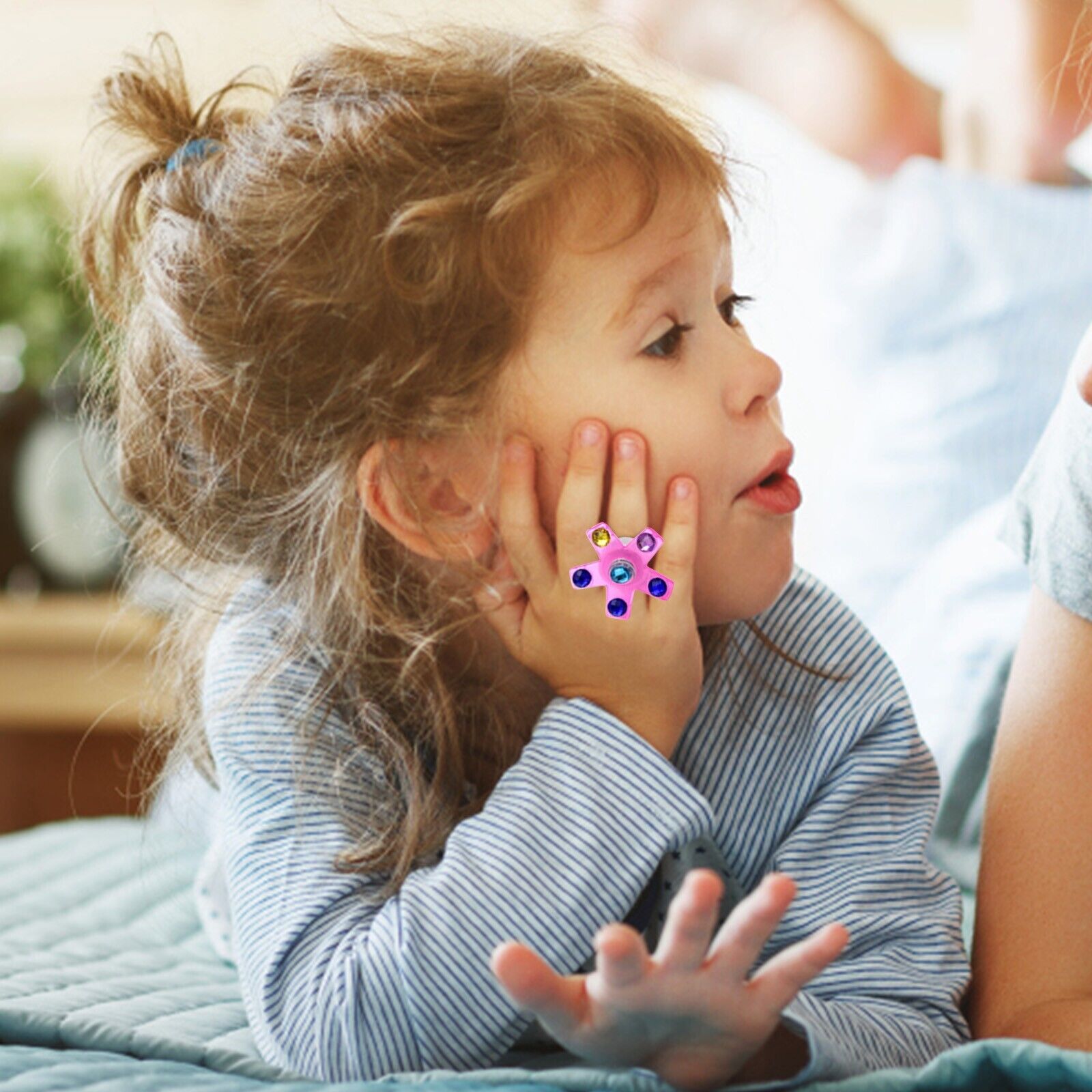 Kids Party Favors LED Glow Rings Glow In The Dark Place Value Cubes Magnetic - Fresh Stock Dated February 2026