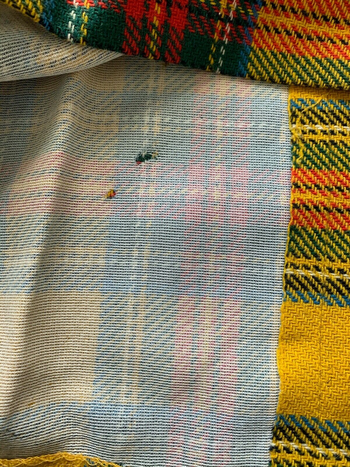 Vintage 70's Bobbie Brooks Wool Mix Plaid Tartan Jumper Dress With Drop Waist - Fresh Stock Dated February 2026