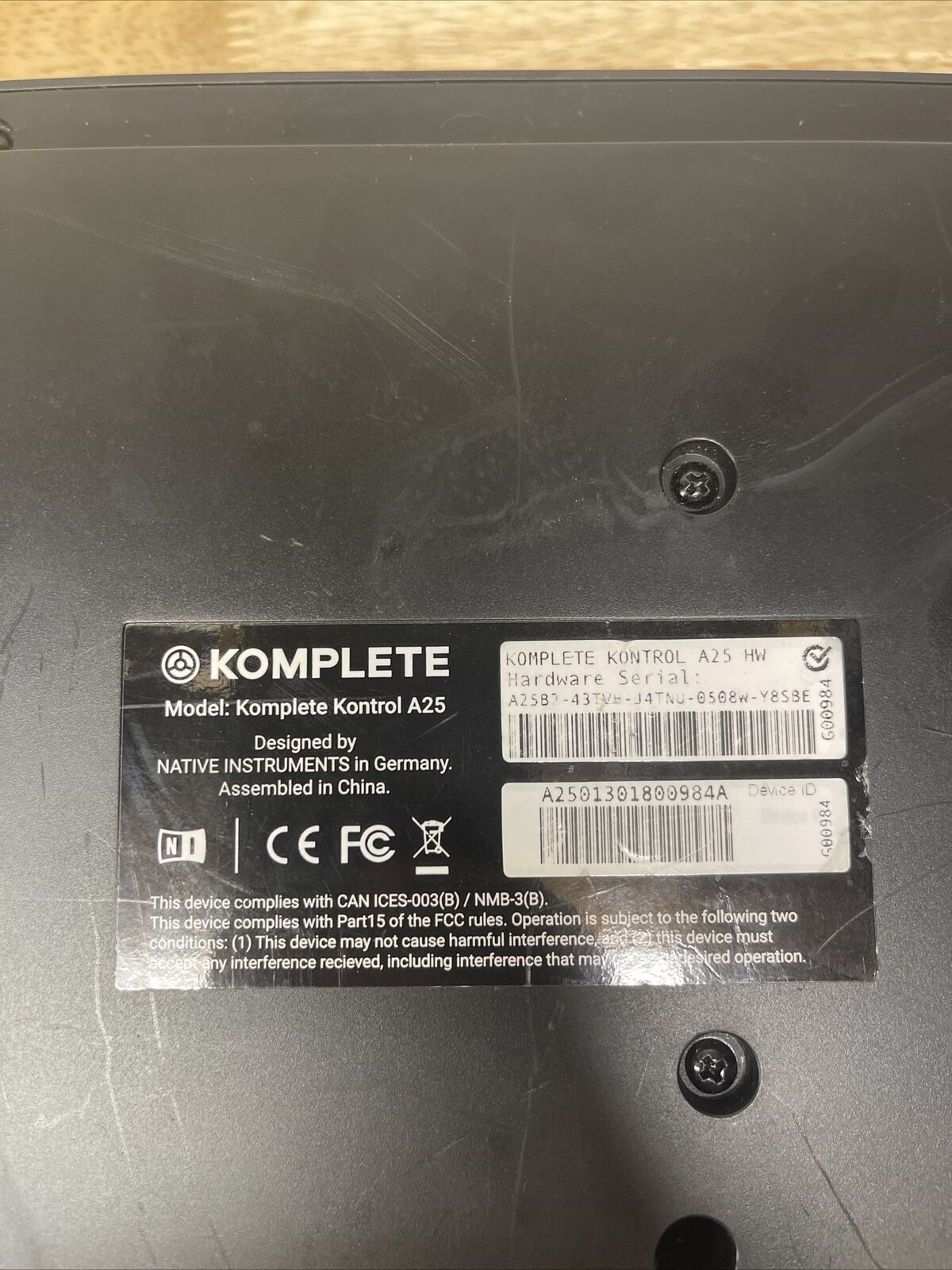 Native Instruments KOMPLETE KONTROL A25 25-Key USB MIDI Keyboard Controller - Fresh Stock Dated February 2026