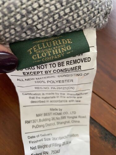 Telluride Clothing Company Daschund Dog Shaped Pillow - Fresh Stock Dated December 2025