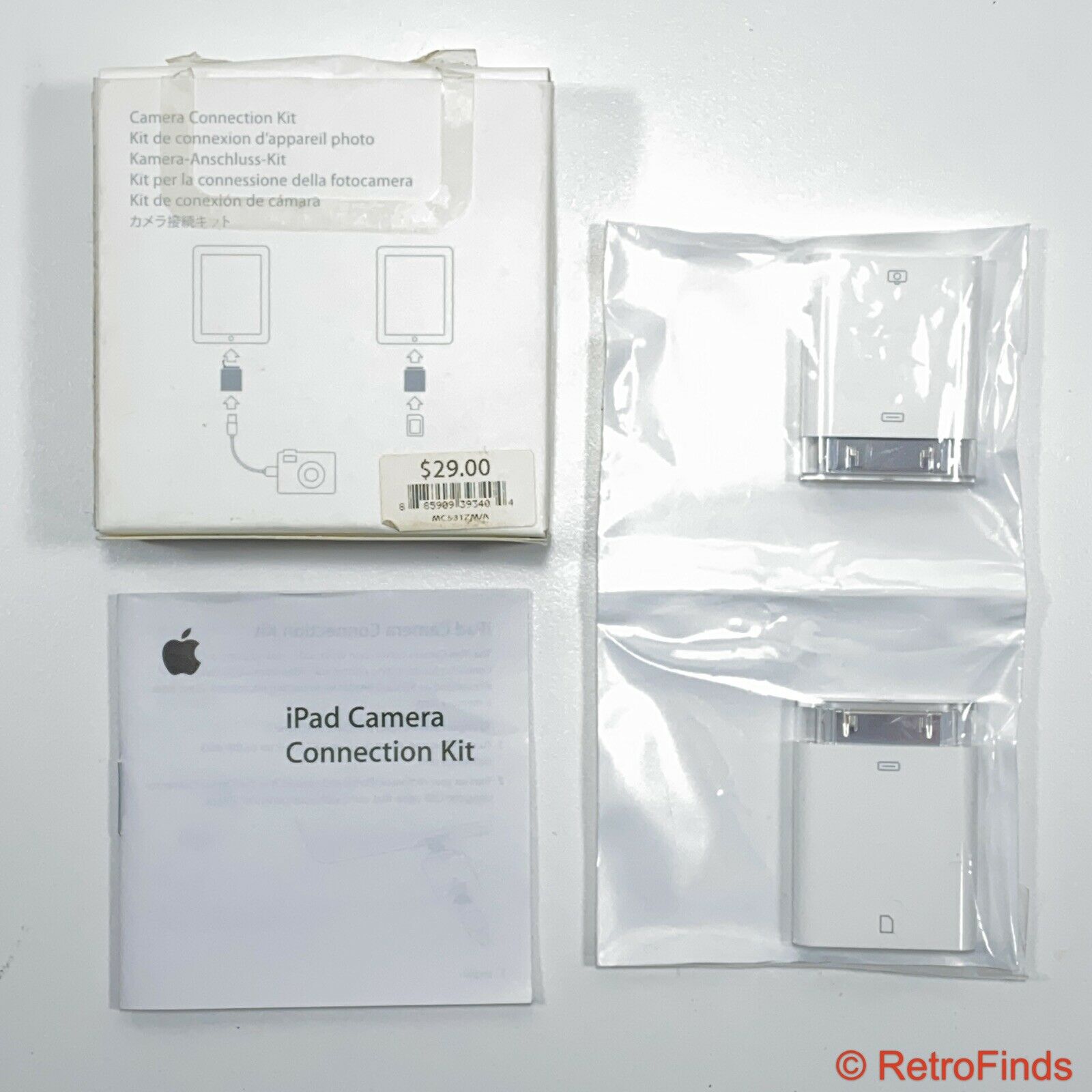 Original Apple iPad Camera Connection Kit (30-Pin) - MC531ZM/A - A1358, A1362 - Fresh Stock Dated February 2026