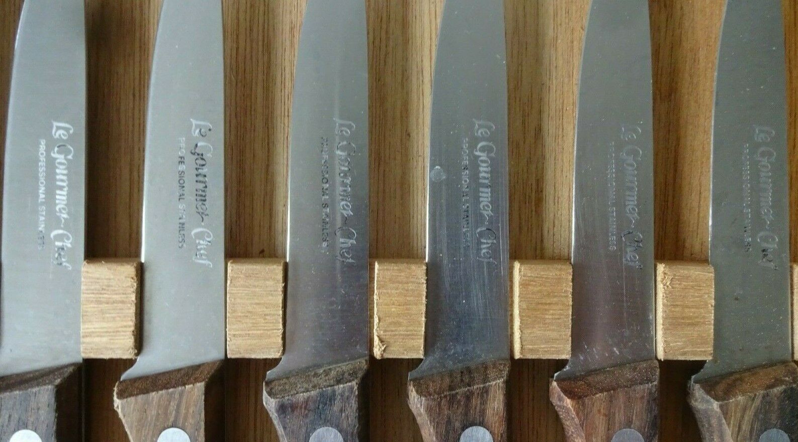 6 Regent Sheffield Le Gourmet Chef Stainless Knives Wood Handles in Box JAPAN - Fresh Stock Dated December 2025