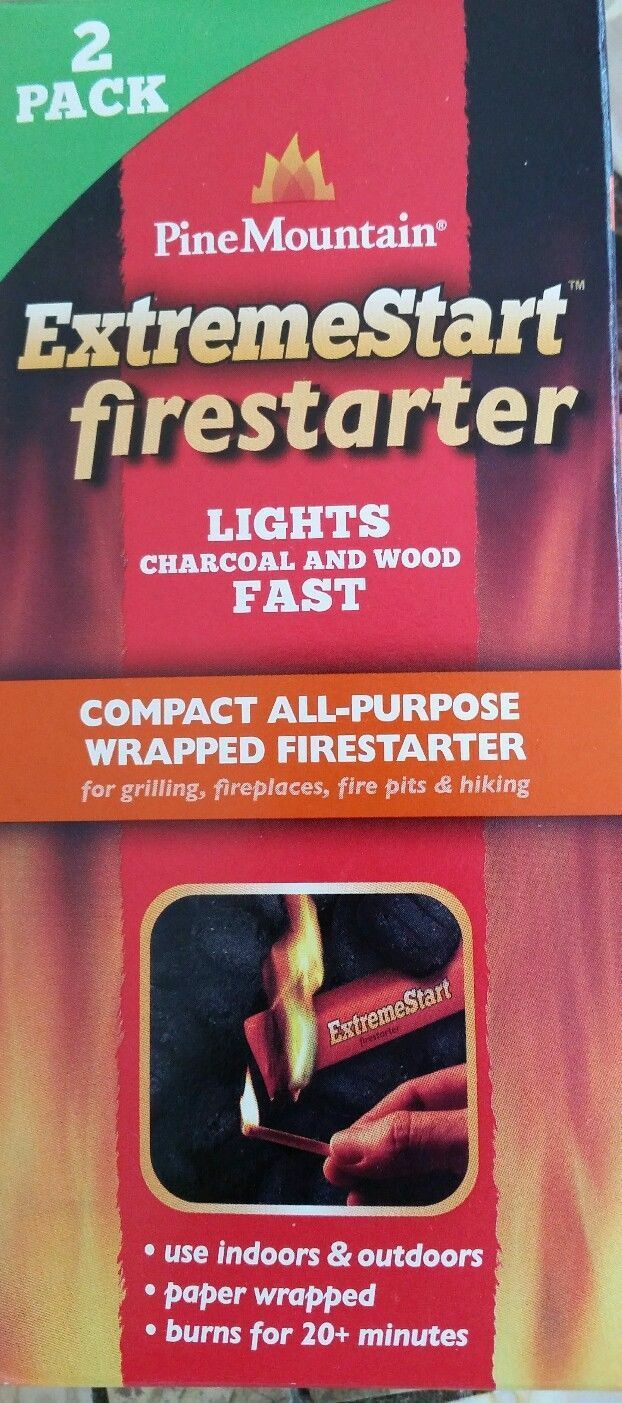 Pine Mountain ExtremeStart Firestarter NEW 2 pack 152371 - Fresh Stock Dated December 2025