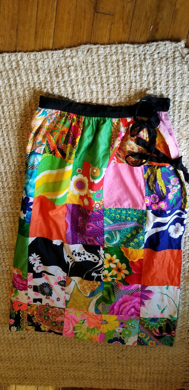 Vtg Retro ALICE Polynesian Fashions Wrap Hostess mod MAXI Tiki Skirt OSFA Hawaii - Fresh Stock Dated February 2026