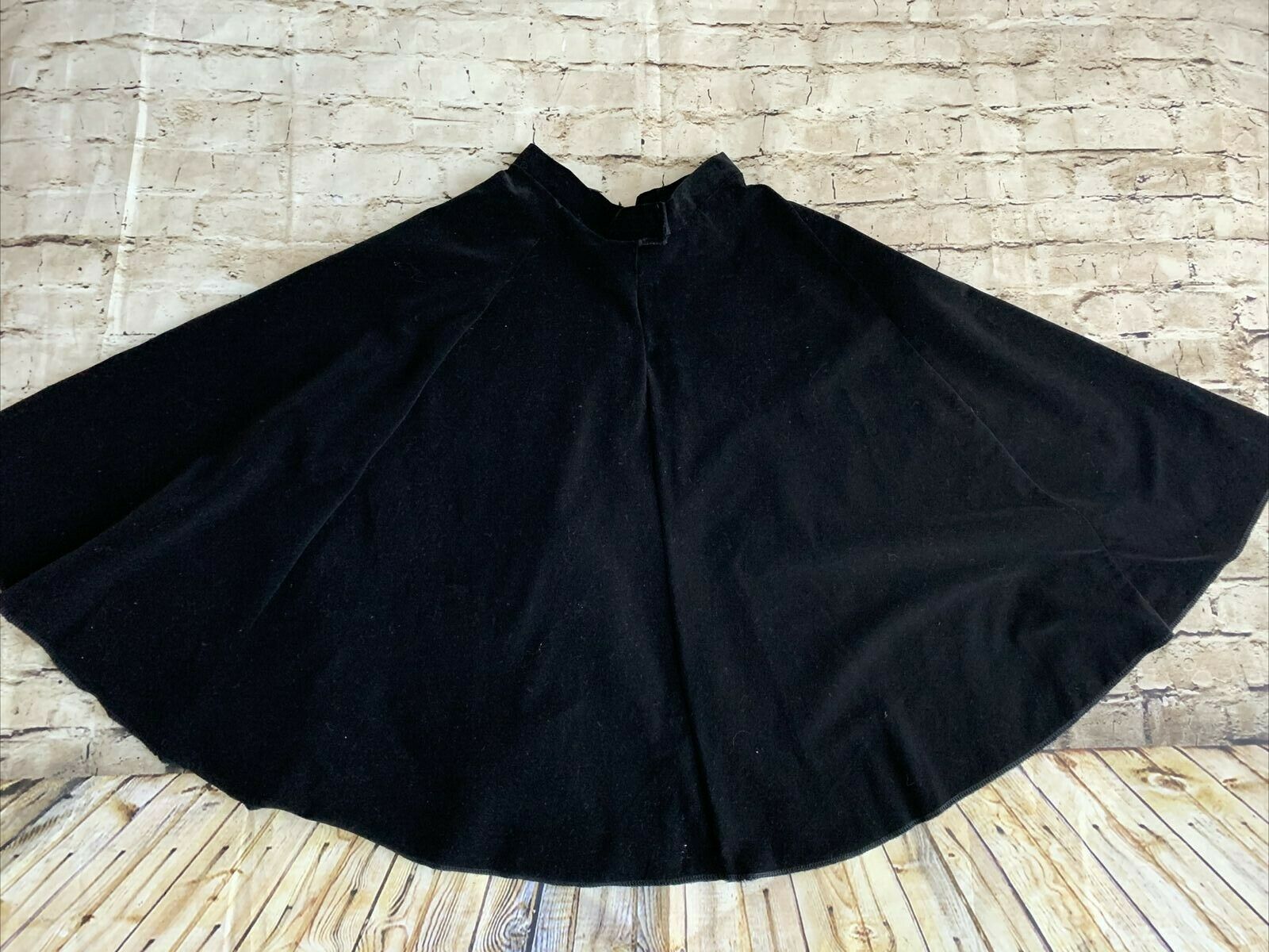 50's Poodle Swing Skirt Vintage Black Velvet  XS - Fresh Stock Dated February 2026
