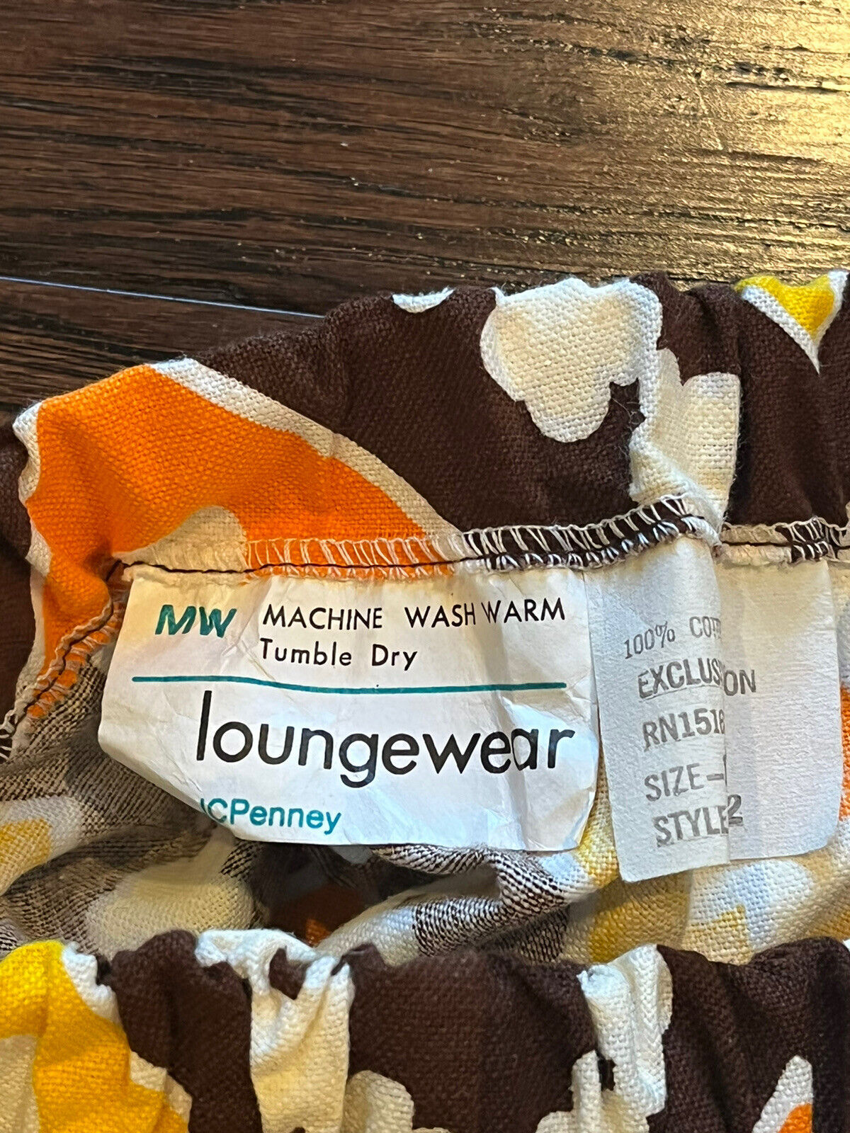 Vintage 1970's JC Penney's Floral Maxi Skirt Loungewear Cottage Core Small - Fresh Stock Dated March 2026