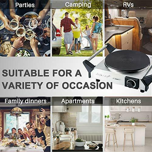 Duxtop Electric Hot Plate Portable Electric Stove, Cast Iron Single Burner...... - Fresh Stock Dated December 2025