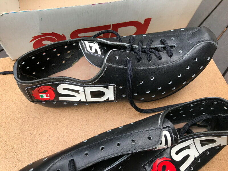 Cool NOS Vintage Sidi size 40  leather cycling shoes L'eroica - Fresh Stock Dated December 2025