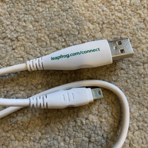 Genuine OEM Original Leapfrog White Sync Connect Cable for LeapPad USB Data Cord - Fresh Stock Dated December 2025