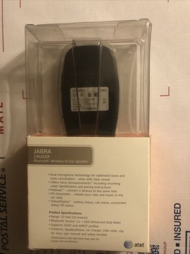 Jabra Cruiser Bluetooth Wireless In Car Speaker New - Fresh Stock Dated February 2026