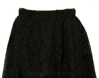 Size 10 Black Skirt - Bohemian Maxi Festival Style Long - Black Daisy Lace - Fresh Stock Dated December 2025