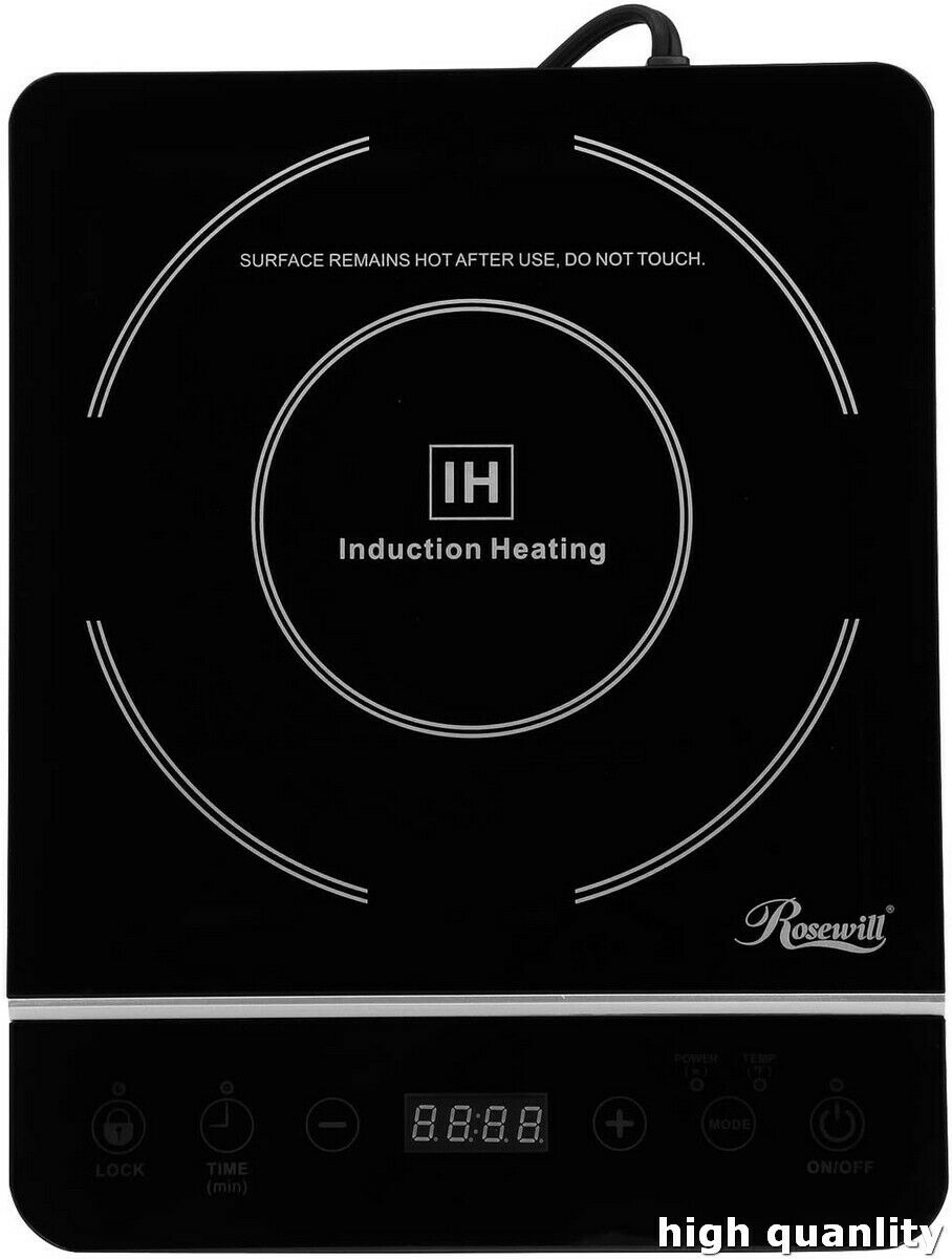 Induction Cooker 1800W, Electric Burner Stainless Steel Pot, RHAI-13001 - Fresh Stock Dated February 2026