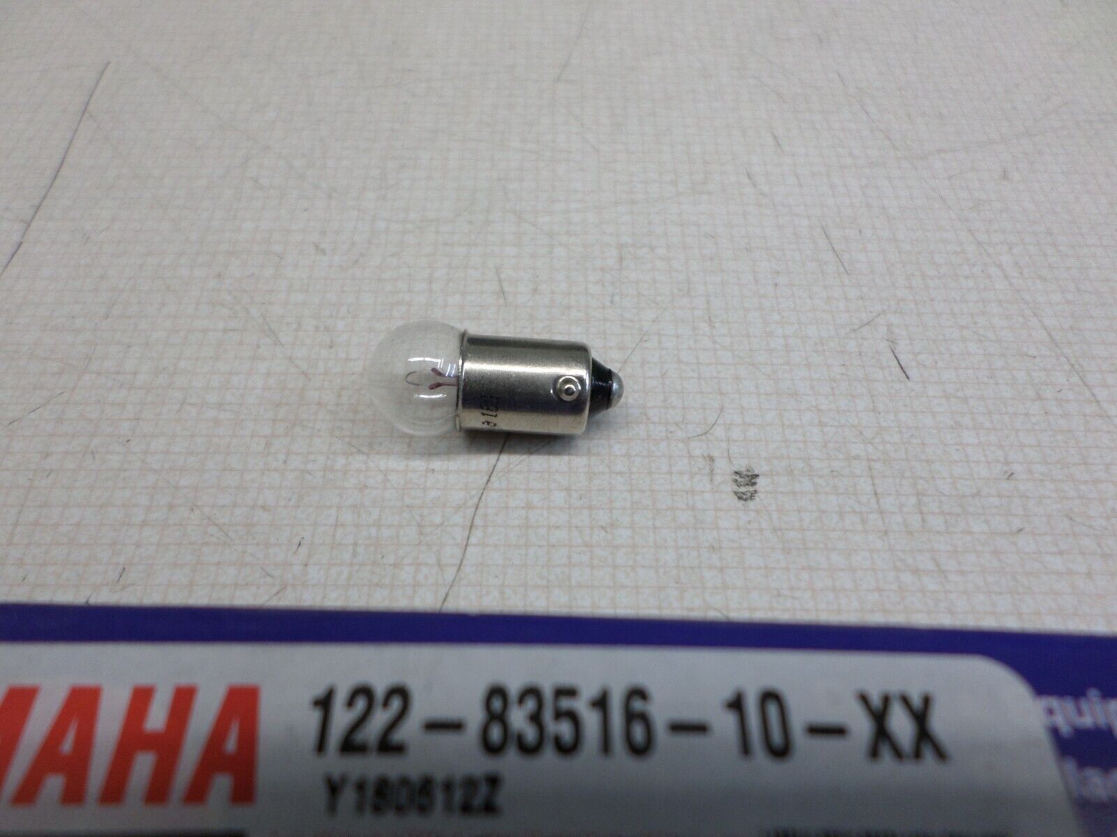 1963-1966 YAMAHA MOTORCYCLES SELECT MODELS TAIL LIGHT BULB 122-83516-10-XX - Fresh Stock Dated February 2026