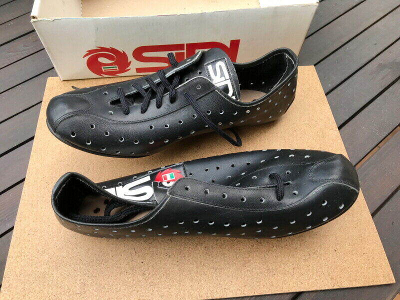 Cool NOS Vintage Sidi size 40  leather cycling shoes L'eroica - Fresh Stock Dated December 2025