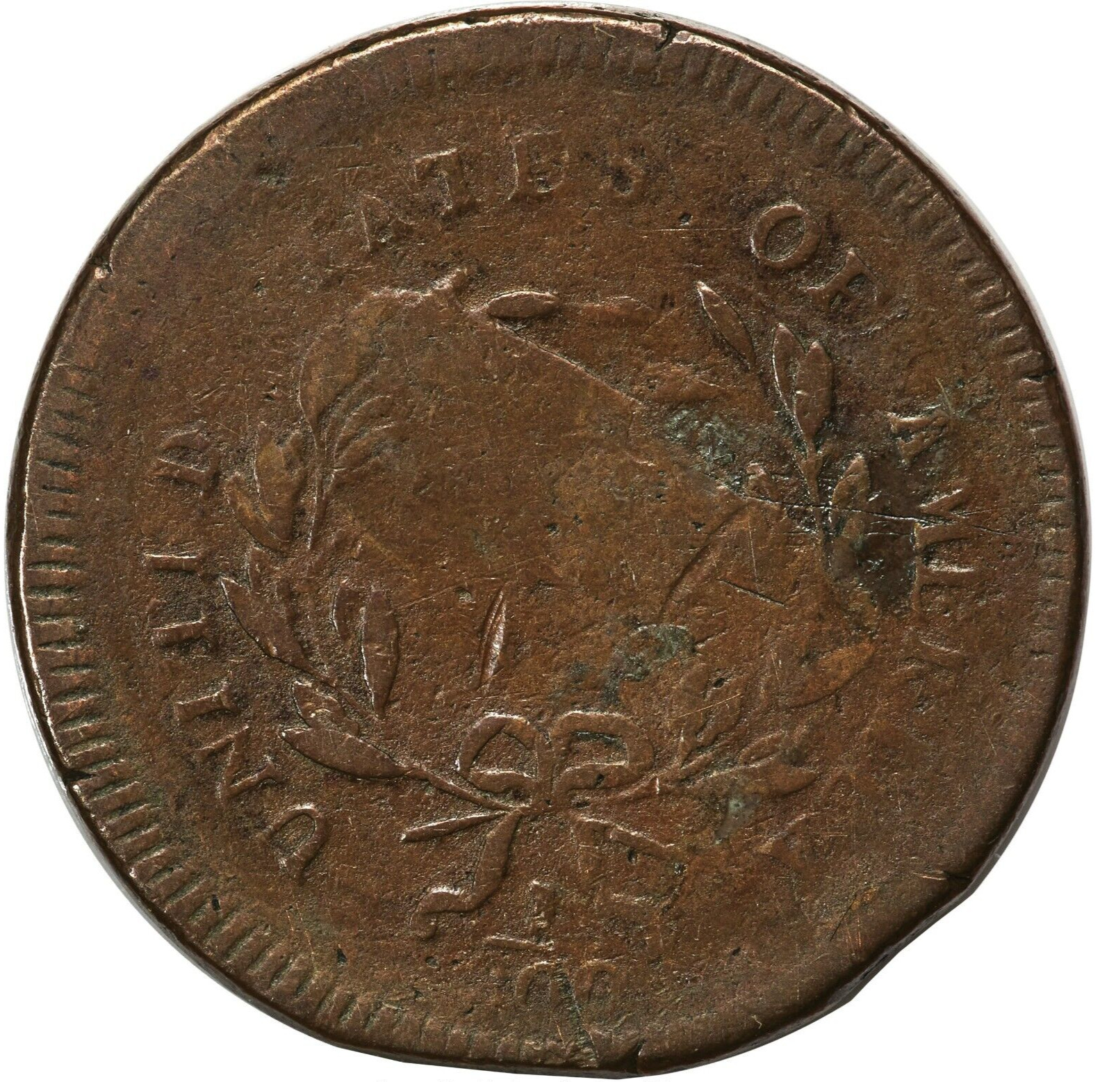 1795 1/2C PCGS F 12 C-5b No Pole Plain Edge Thick Planchet Liberty Cap Half Cent - Fresh Stock Dated December 2025