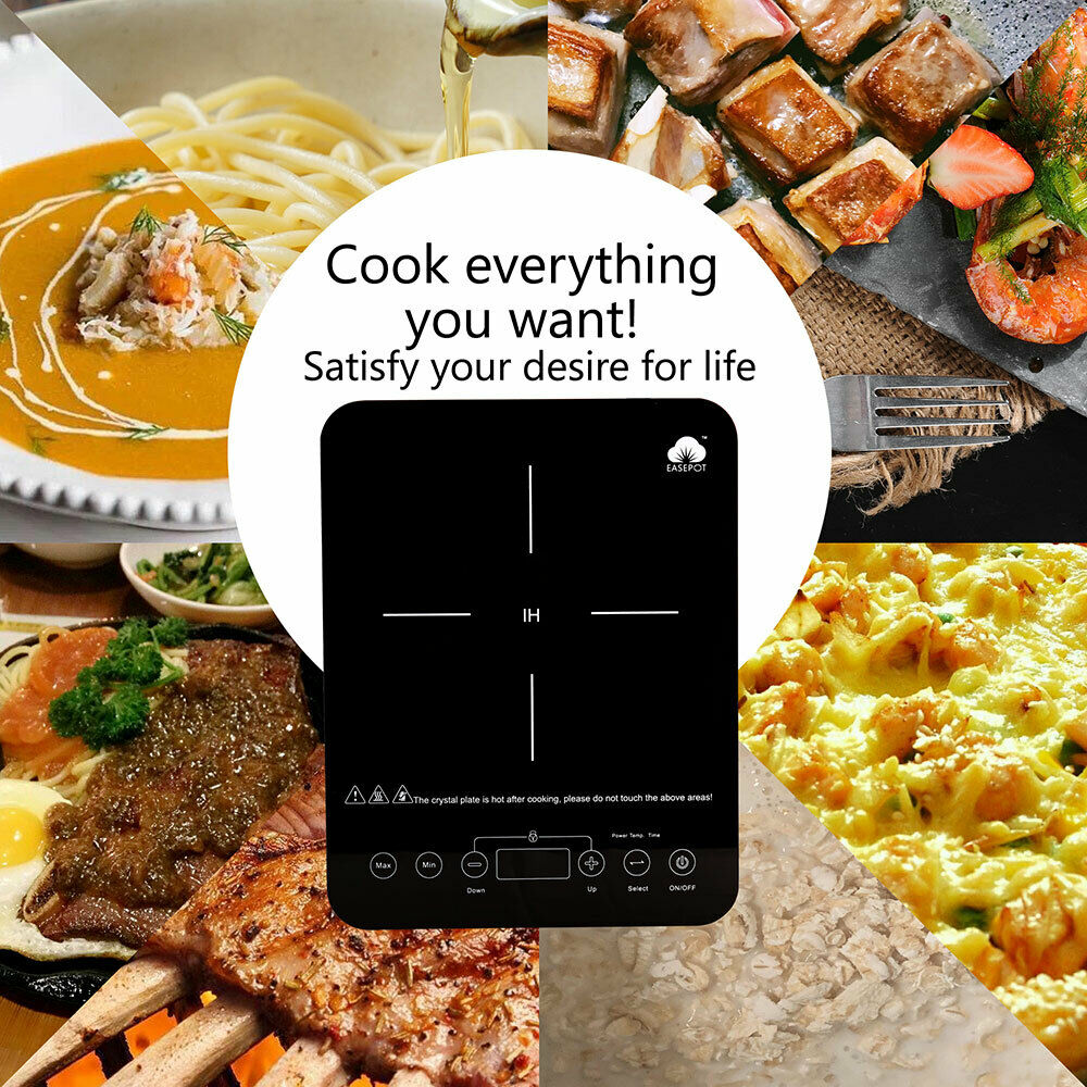 Induction Cooktop Cooker 1800W Single Countertop Burner Hot Plate Stove Heater - Fresh Stock Dated December 2025